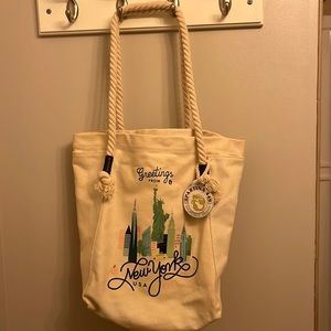 NWT Spartina New York Canvas/Rope Tote